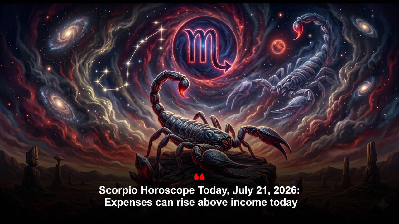 Scorpio Horoscope Today, July 21, 2026: Expenses can rise above income today