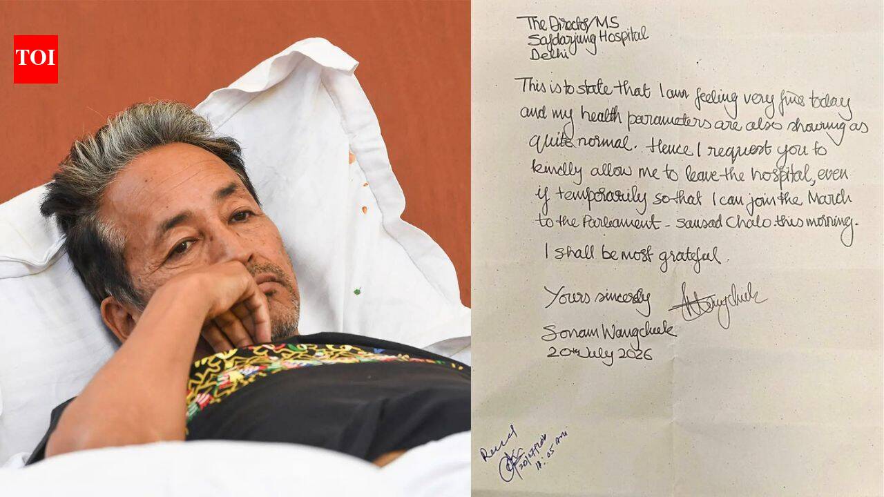'Feeling very fine': Wangchuk seeks discharge from hospital to join 'Chalo Sansad' march