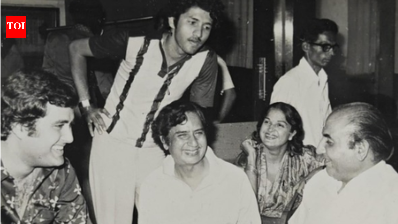 Anu Malik shares rare throwback photo with father Sardar Malik, Mohammed Rafi and Prem Kishan