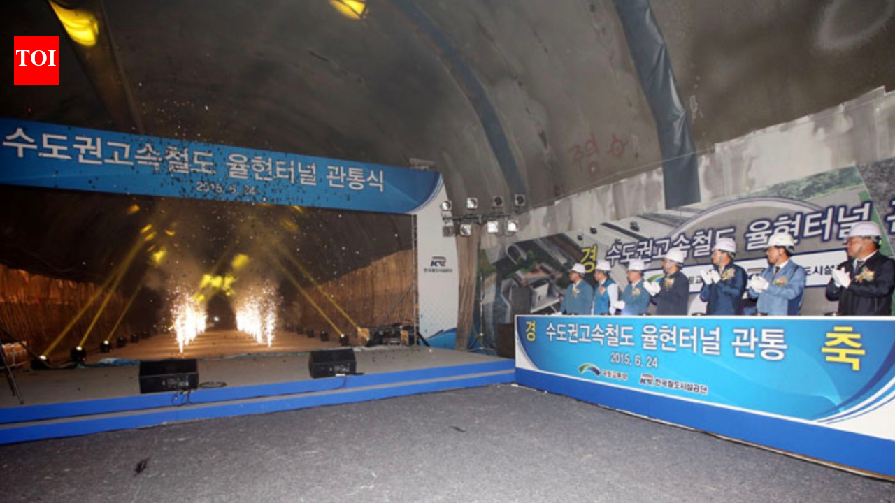 Asia’s longest railway tunnel hides 50 kilometres of a South Korean bullet-train line underground: Passengers race through the darkness at 300 kilometres an hour, seeing nothing