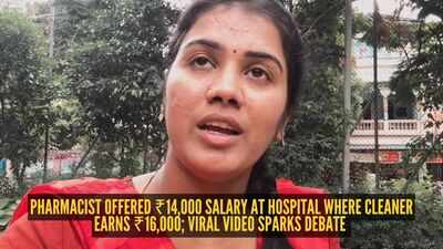 Pharmacist offered ₹14,000 salary at hospital where cleaner earns ₹16,000; viral video sparks debate