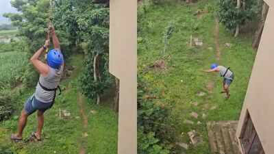 Karnataka zipline horror: Tourist falls 40ft after safety mechanism fails, suffers multiple fractures