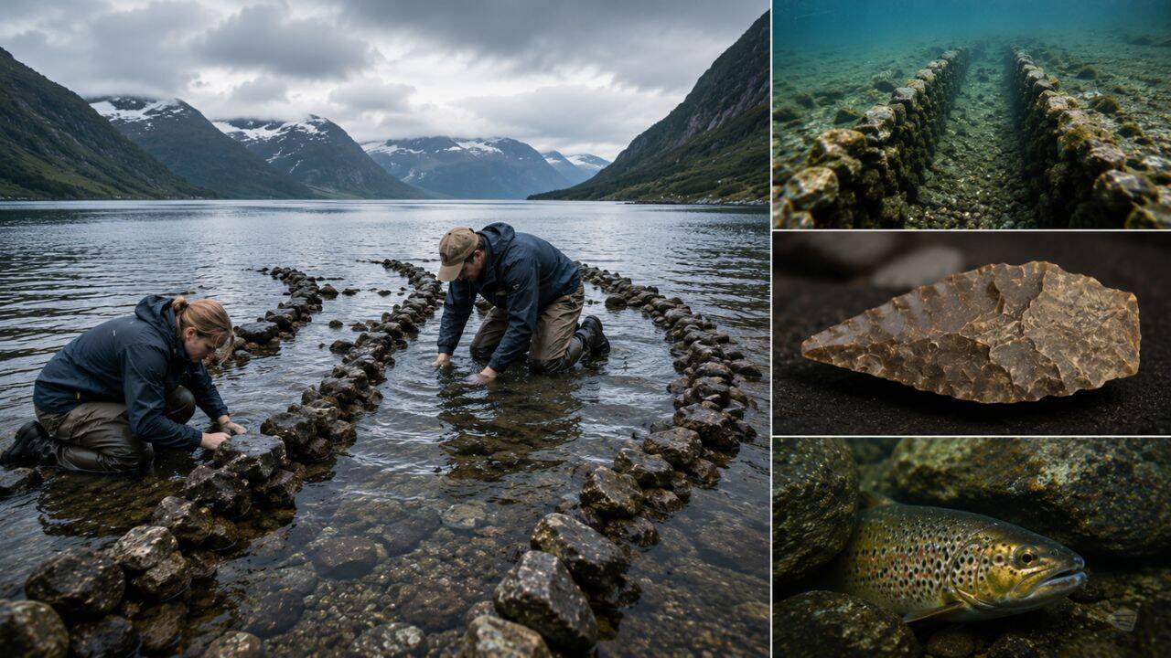 Archaeologists uncover 7,000-year-old fish traps that rewrite the story of life before farming in Scandinavia