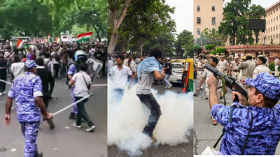 Inside Delhi's day of chaos: Lathi-charge, tear gas, stone-pelting, Metro shutdowns mark CJP's Parliament march