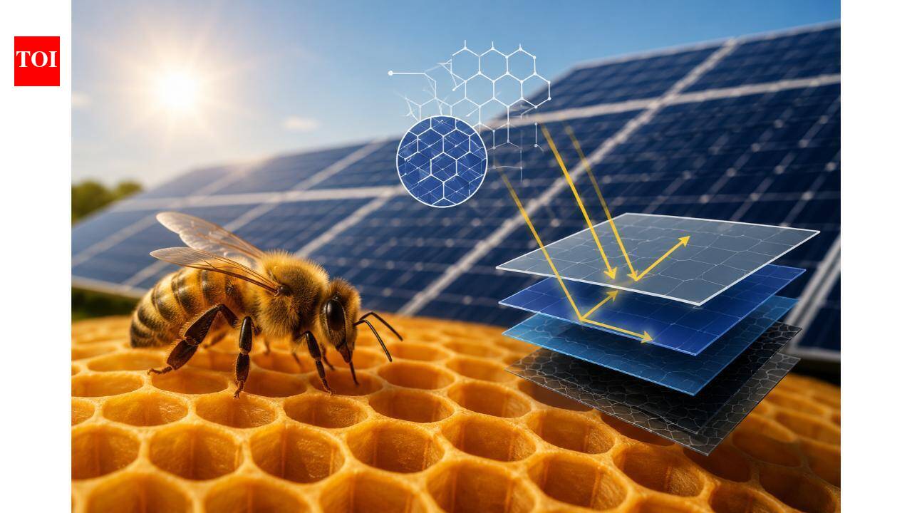 Engineers building Solar panels are using exact replicas of honeycombs made by Bees to ensure ...