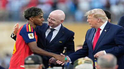 Trump said same seven words to every Spain and Argentina player after World Cup final, claims lip reader