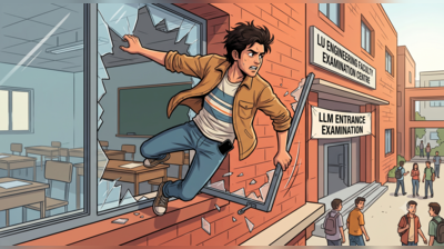 ‘Munna Bhai’ caught, jumps from window to escape