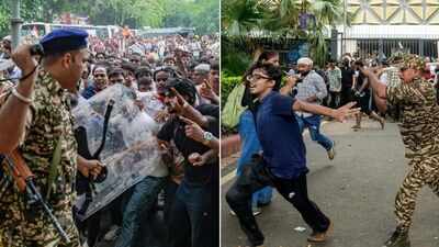 70 detained, 118 cops and 60 marchers Injured: Police block protesters' march to Parliament; JP Nadda meets CJP representatives