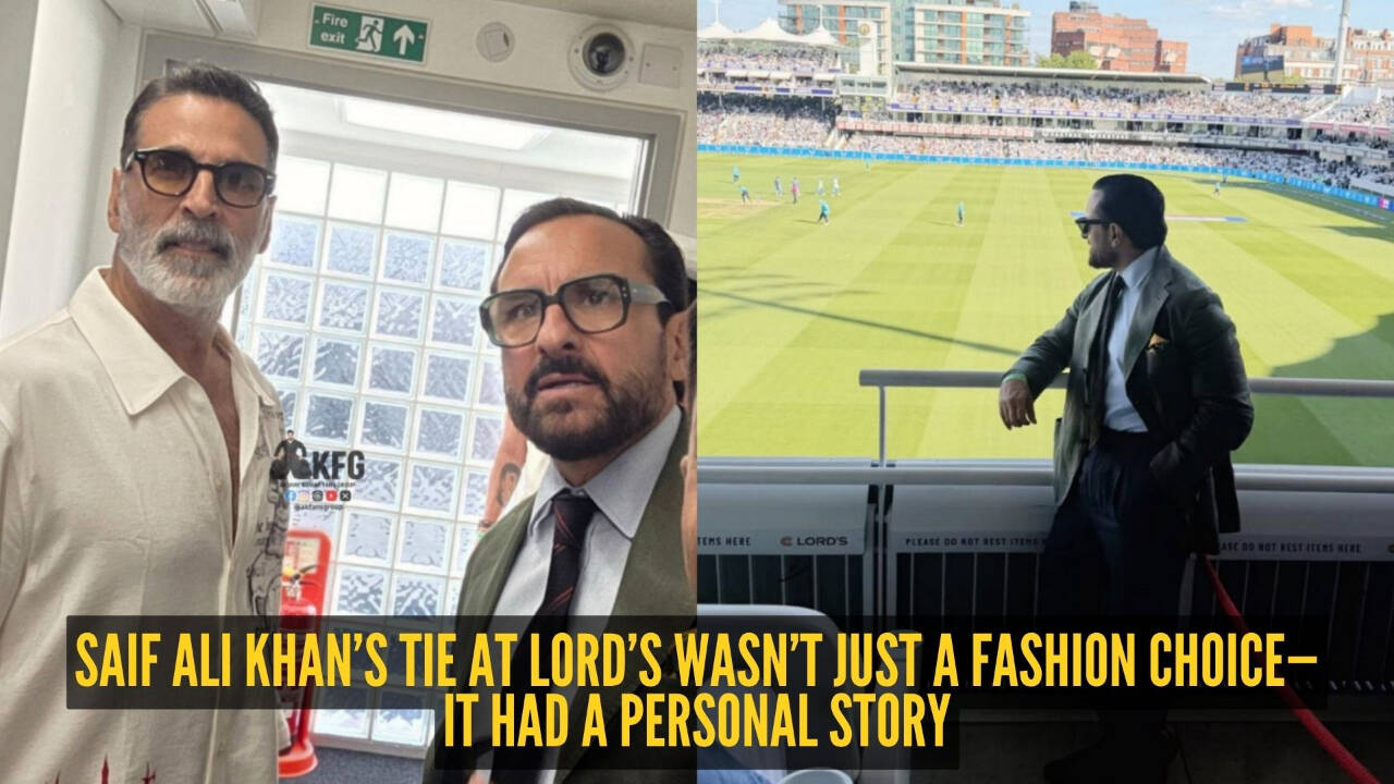 Saif Ali Khan wore this tie at Lord’s for a reason and the story goes back years