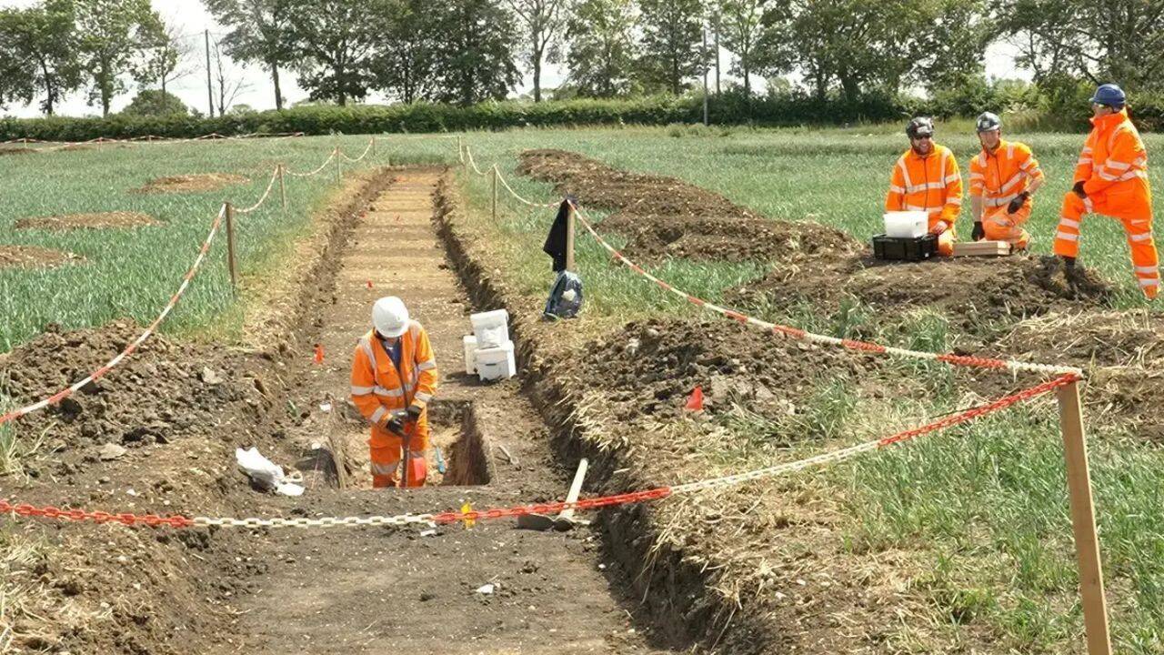 A 1,740-year-old Roman coin was found during an English railway dig, revealing a hidden world beneath the ground