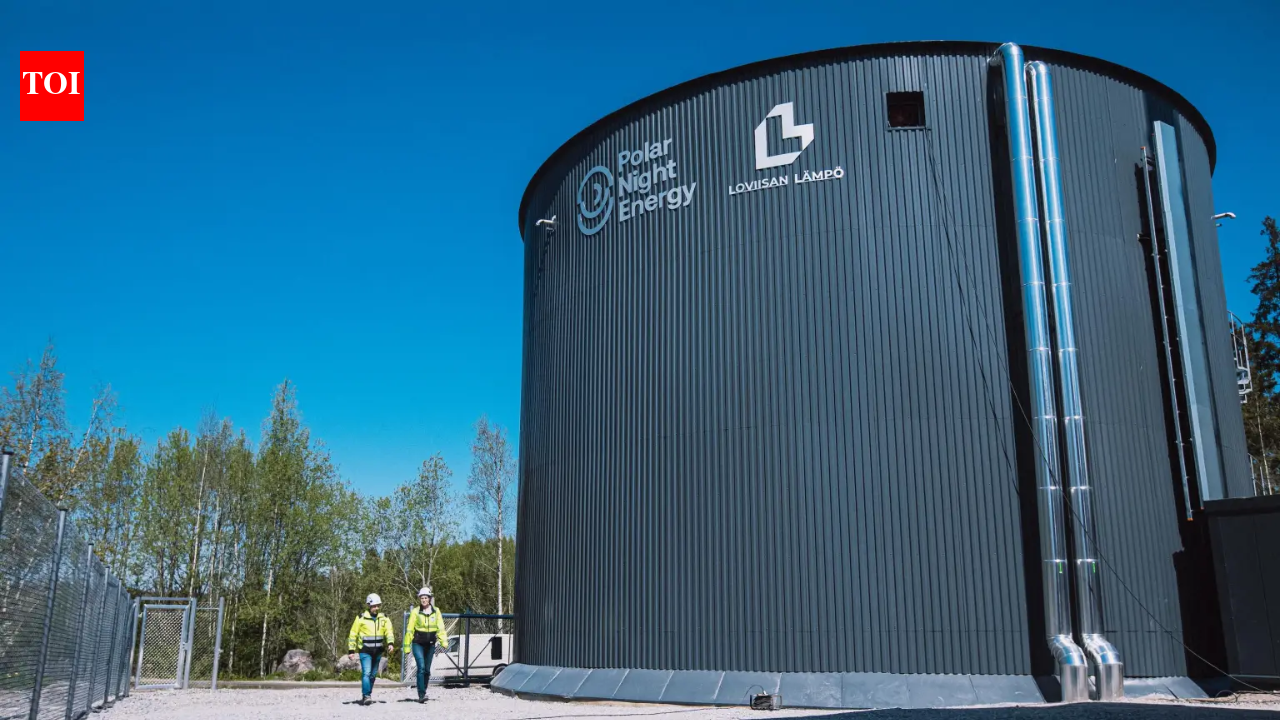 A Finnish town now heats itself through winter using a giant battery made of 2,000 tonnes of sand, charged by cheap electricity and holding the warmth for months