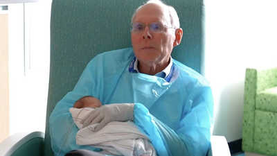Meet the 73-year-old baby cuddler from Virginia: He has comforted more than 500 premature babies and whispers, 'Grow strong, grow smart, grow kind' before leaving each one