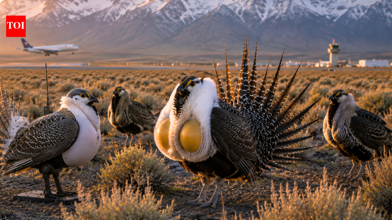 Scientists deploy robot birds in Wyoming's Grand Teton National Park to lure a critically declining local sage-grouse population away from an airport and revive its numbers
