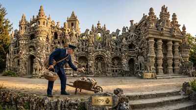 In 1879, a French postman picked up a strange stone. Over the next 33 years, he built one of Europe's most extraordinary palaces by hand