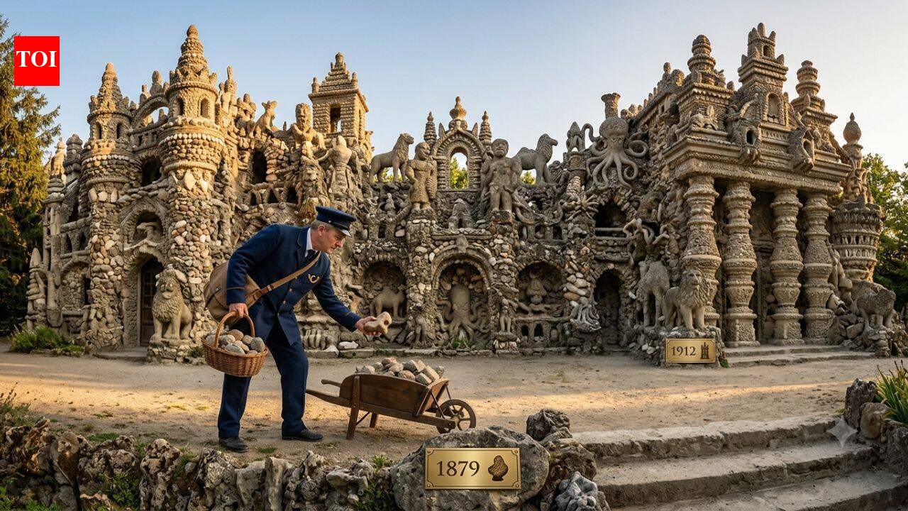 In 1879, a French postman picked up a strange stone. Over the next 33 years, he built one of Europe's most extraordinary palaces by hand