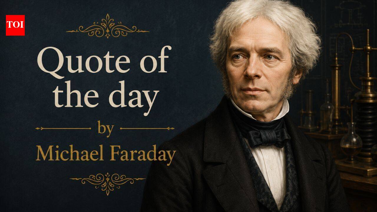 Quote of the day by Michael Faraday: 