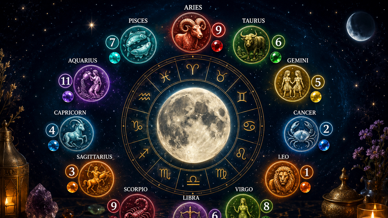 Moon Today (July 22, 2026): Lucky Number and Colour As Per Your Zodiac Sign