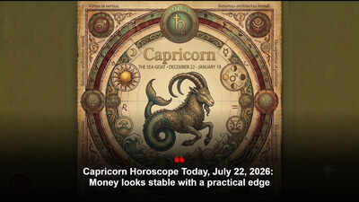 Capricorn Horoscope Today, July 22, 2026: Money looks stable with a practical edge