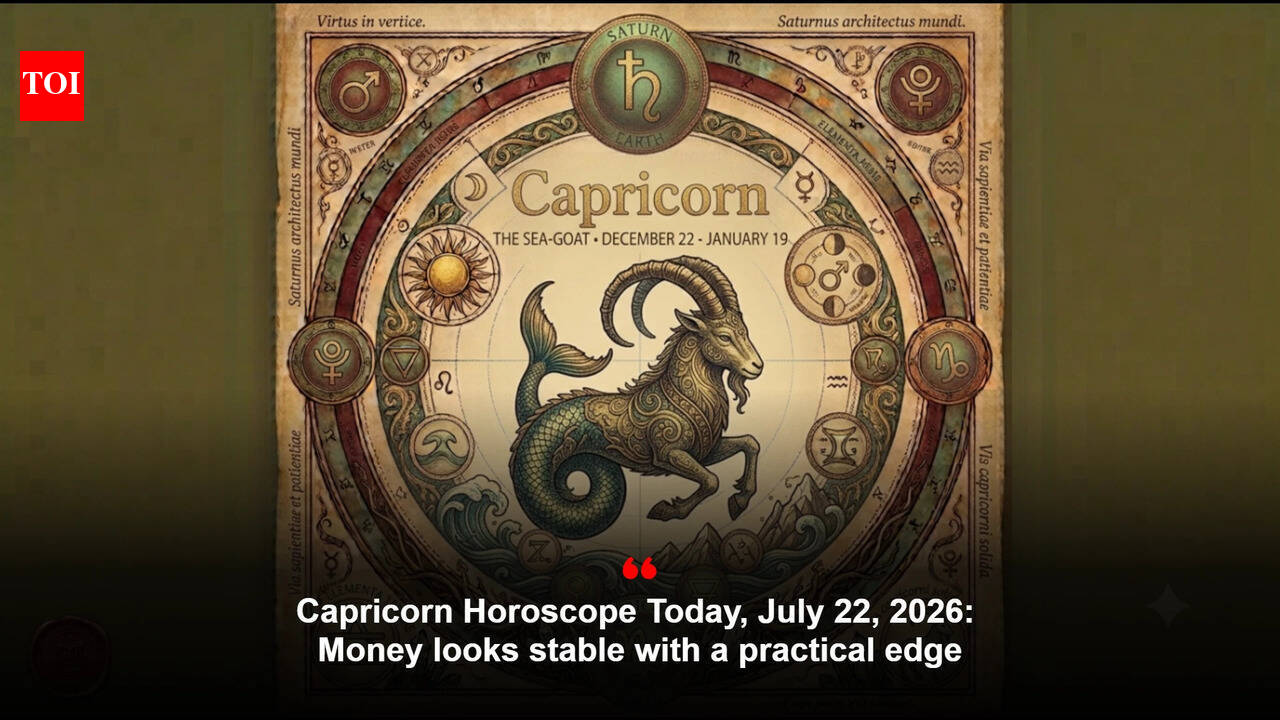 Capricorn Horoscope Today, July 22, 2026: Money looks stable with a practical edge