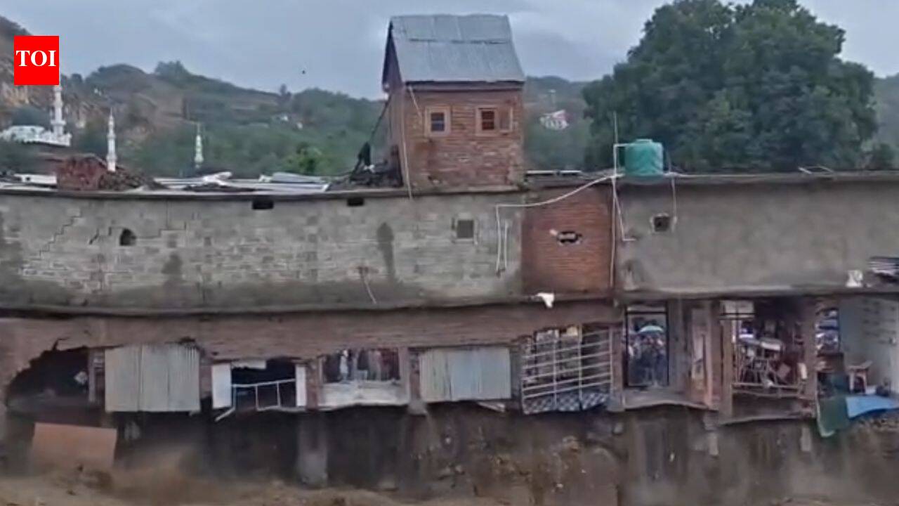 J-K floods: Terrifying video shows shopping complex swallowed by raging floodwaters near Kashmir