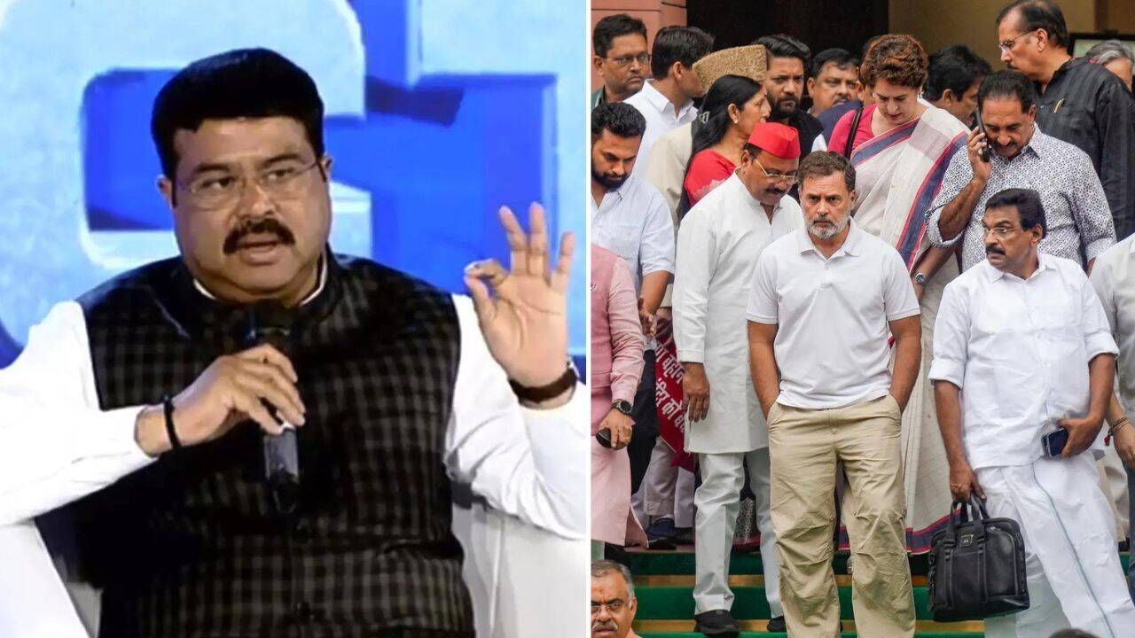'We owe students more than outrage': Pradhan slams Congress protest outside PM house