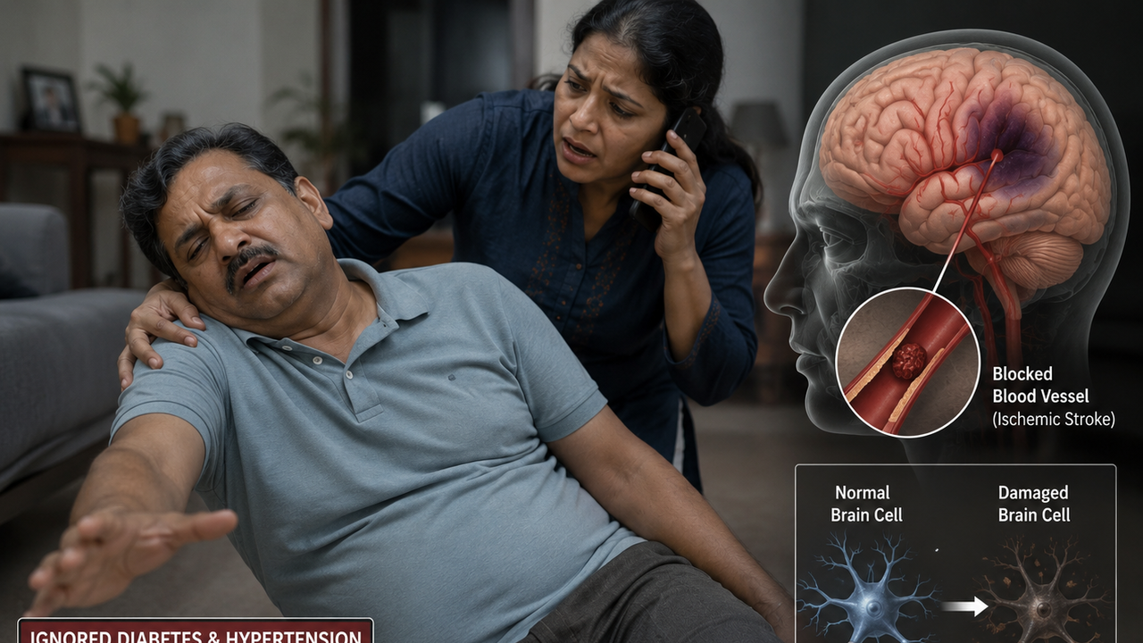 Stroke rising among 30s-40s in UP; experts stress early BP-sugar control