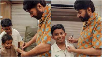 Mammootty gifts chocolates to young fans; their response 'We won't eat these, we will frame them' wins hearts