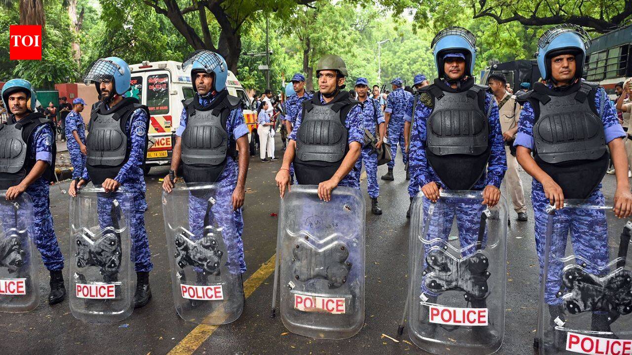 Pellet gun claims during Sansad Chalo march are false, says Delhi Police
