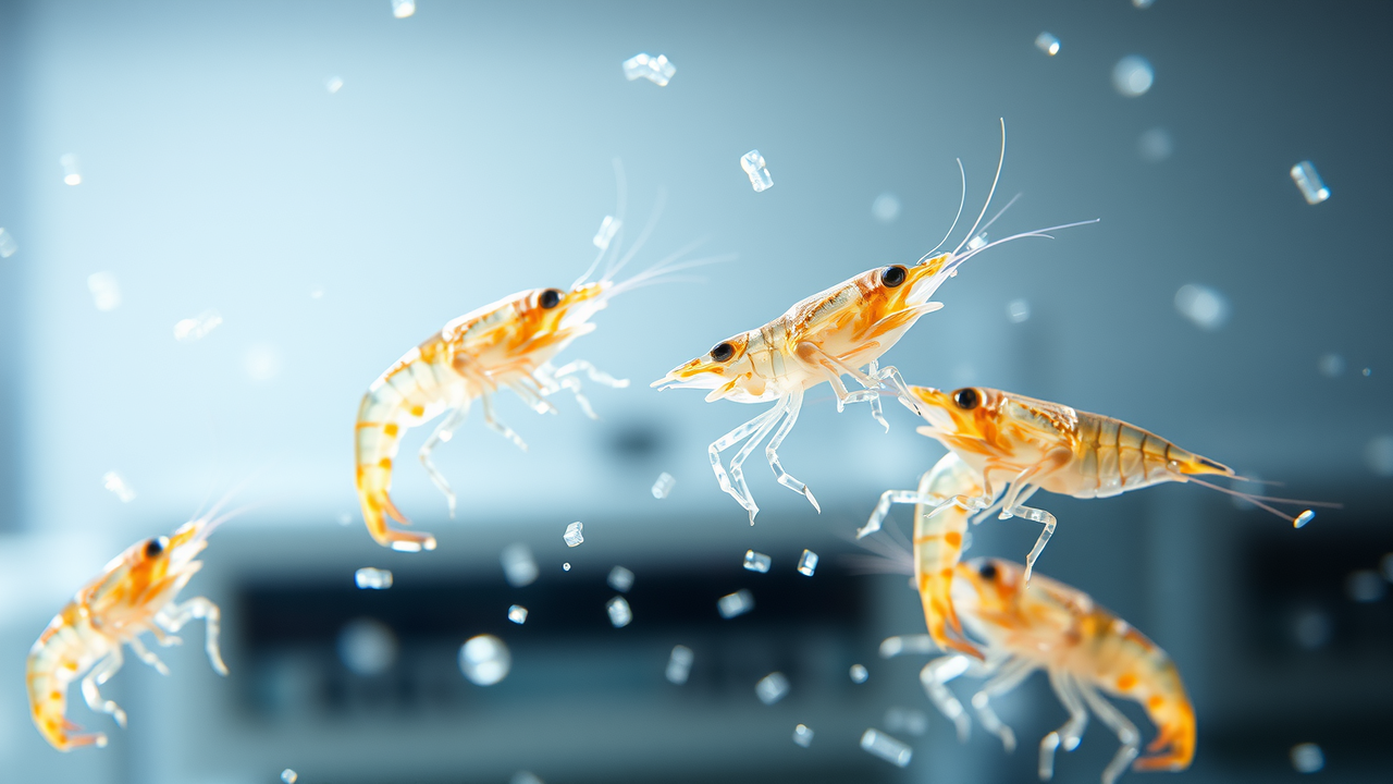 Shrimp feeding in microgravity: Scientists are teaching shrimp to eat in zero gravity