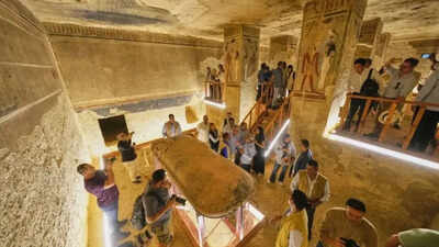 Egypt has reopened the 3,400-year-old tomb of Amenhotep III after more than 20 years of restoration, letting visitors descend 46 feet into the Valley of the Kings site