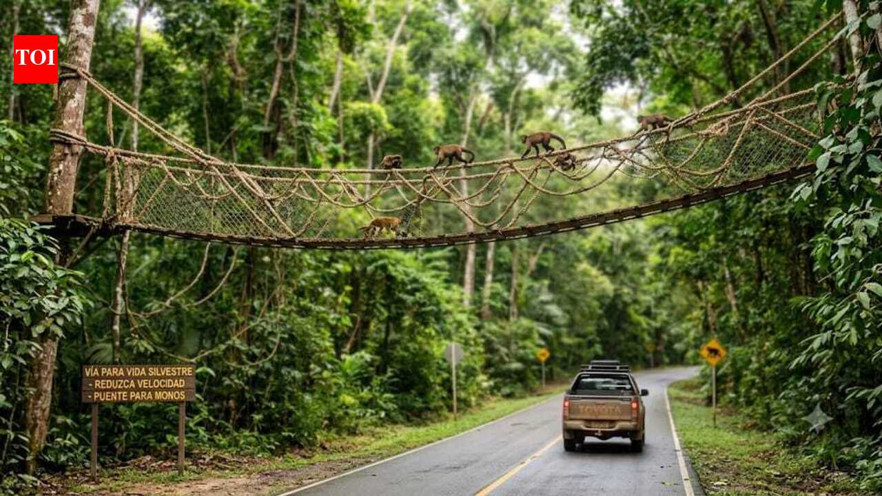 Amazon's newest bridges aren't for people, and they helped monkeys complete many safe crossings