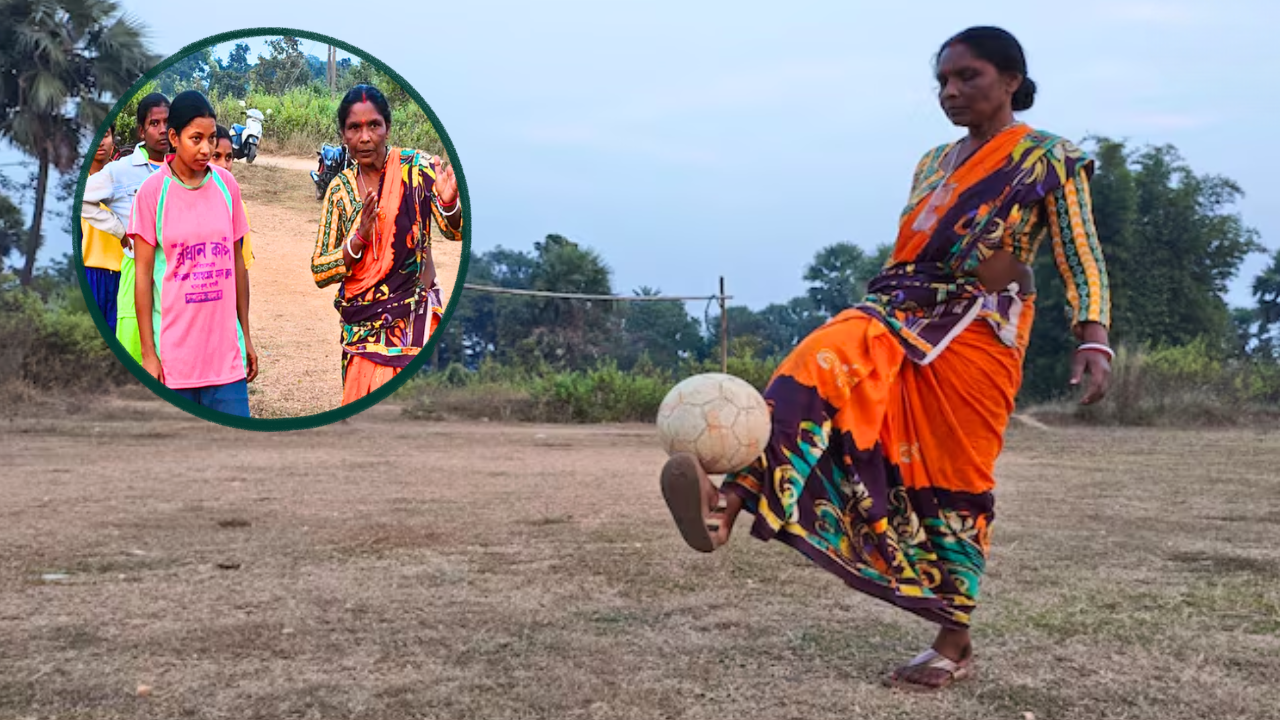 She couldn't become a footballer herself, now she trains tribal girls for free, often wearing a saree: The inspiring story of Bharati Mudi