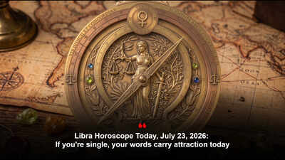 Libra Horoscope Today, July 23, 2026: If you're single, your words carry attraction today
