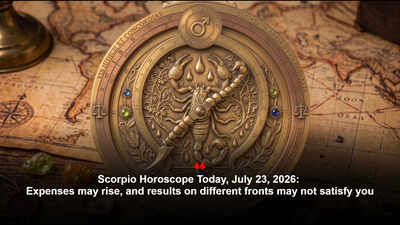 Scorpio Horoscope Today, July 23, 2026: Expenses may rise, and results on different fronts may not satisfy you