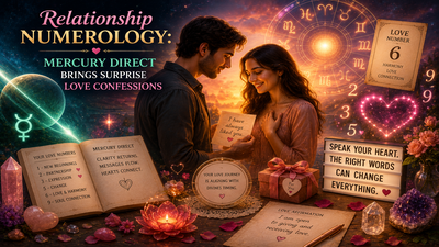 Relationship Numerology: Mercury Direct Brings Surprise Love Confessions for These Birth Dates