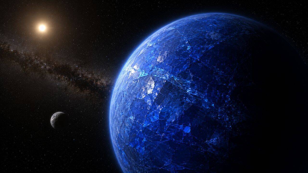 Nasa discovered a deep blue planet 63 light-years away, but its blue colour comes from glass, not water