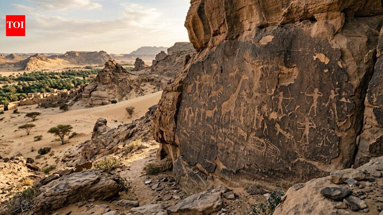 Hidden in Egypt's Dakhla Oasis, 7,000-year-old rock carvings are slowly disappearing