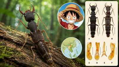 Scientists discover a new beetle genus named after One Piece’s Luffy, and its unusually long body parts explain why