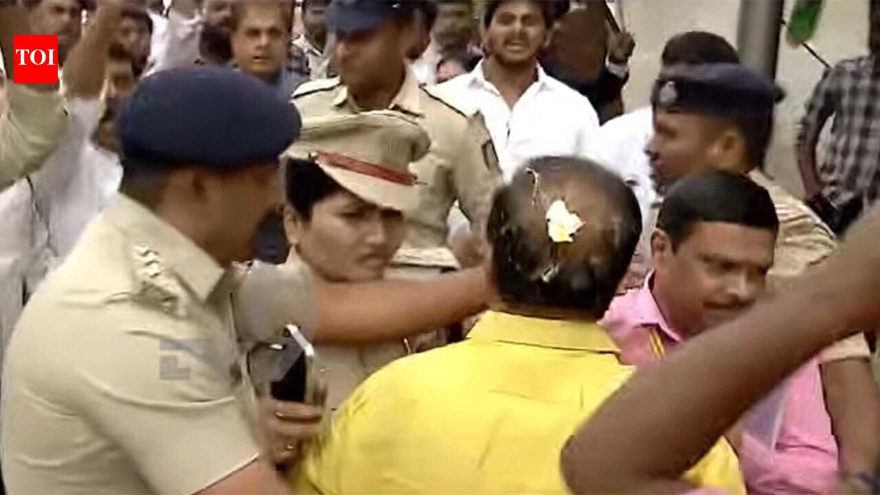 BJP MLA lands alone for party protest at Congress office, gets pelted with eggs