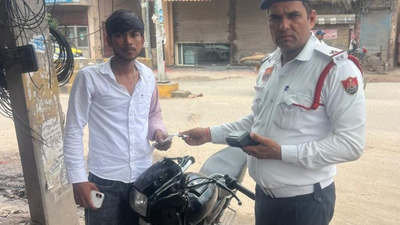 Gurgaon traffic police seize bike over 58 unpaid challans worth Rs 3.55L