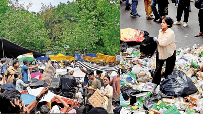 Gentle backbone of a fierce crowd: Bamboo fans, shared shade and pure grit keep Delhi's Jantar Mantar alive amid CJP protest