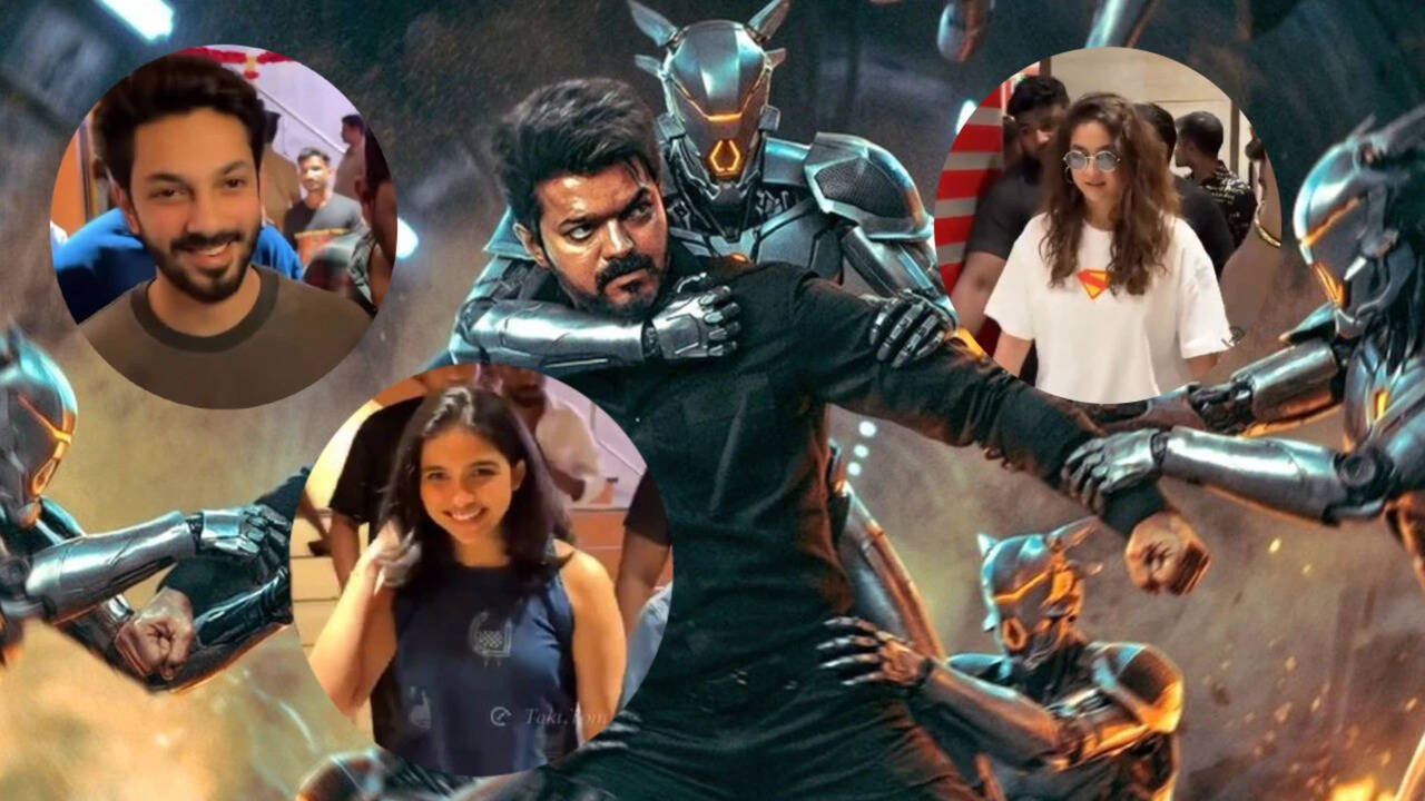 Trisha, Keerthy Suresh, Mamitha Baiju join fans for 'Jana Nayagan' FDFS