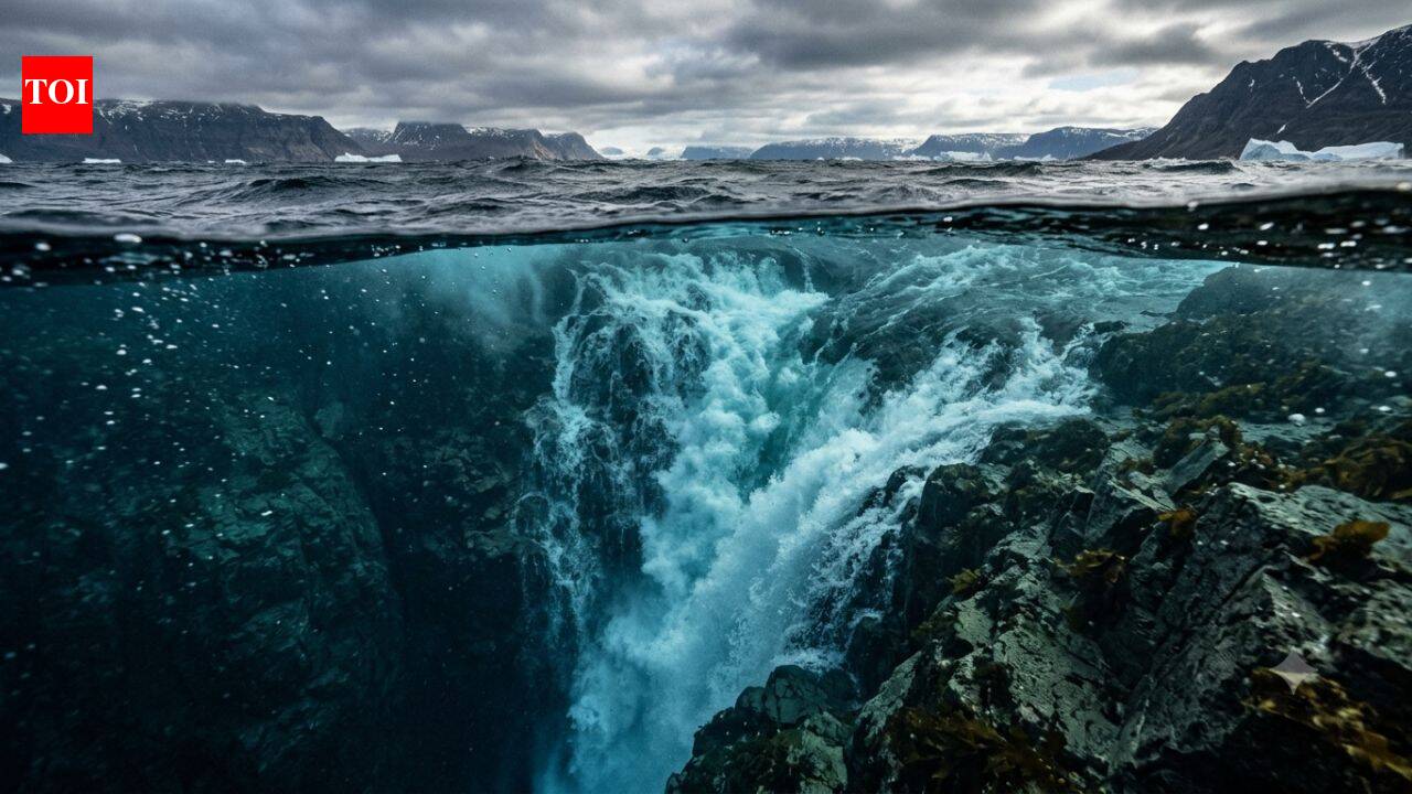 The world's largest waterfall isn't on land. It is hidden beneath the ocean, where billions of litres of water plunge every second