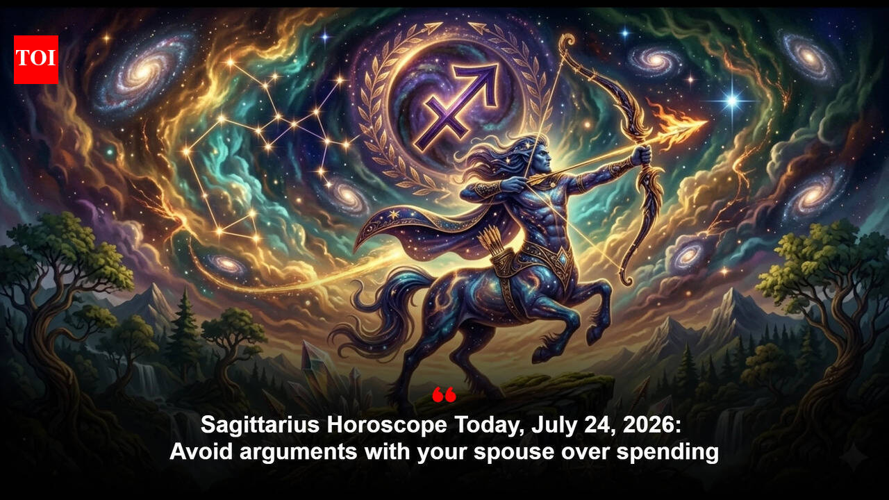 Sagittarius Horoscope Today, July 24, 2026: Avoid arguments with your spouse over spending