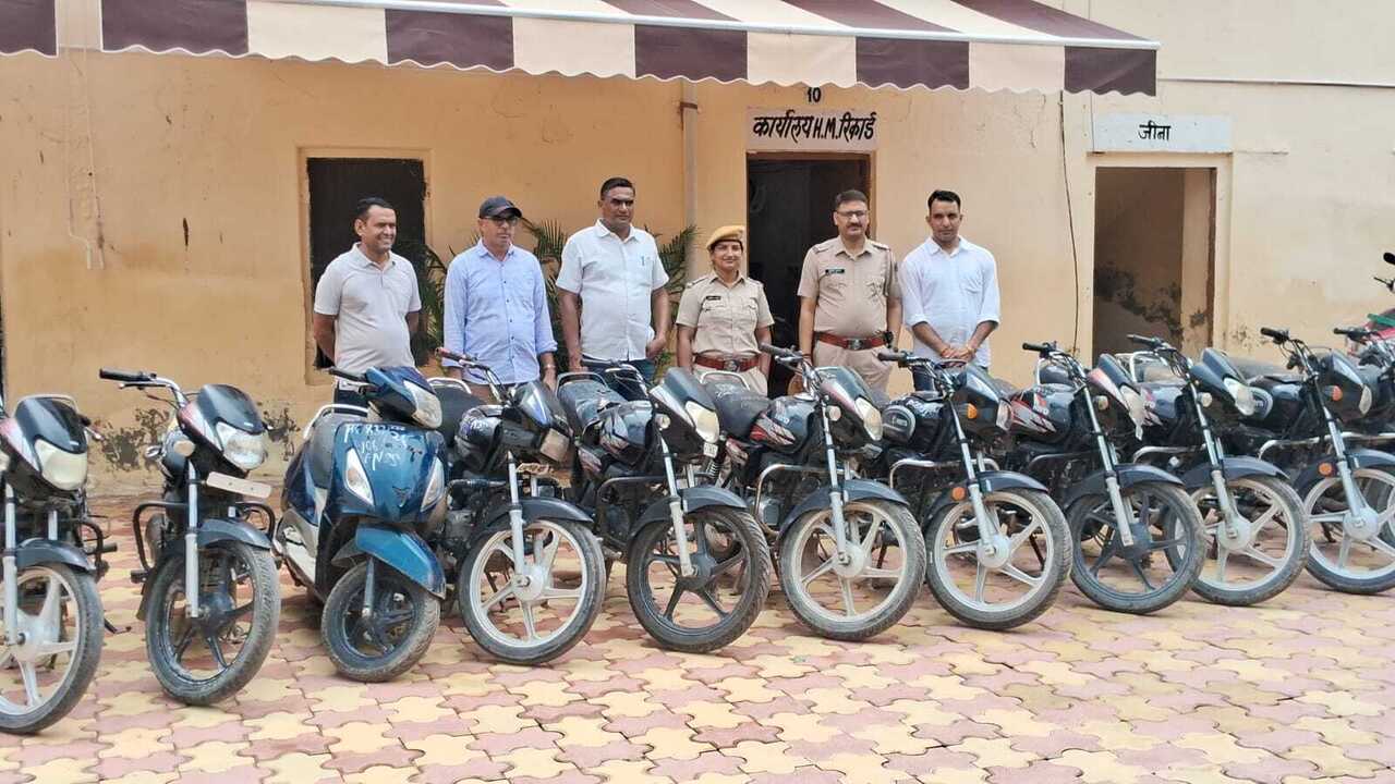 Sikar bike thief held, 13 stolen vehicles recovered