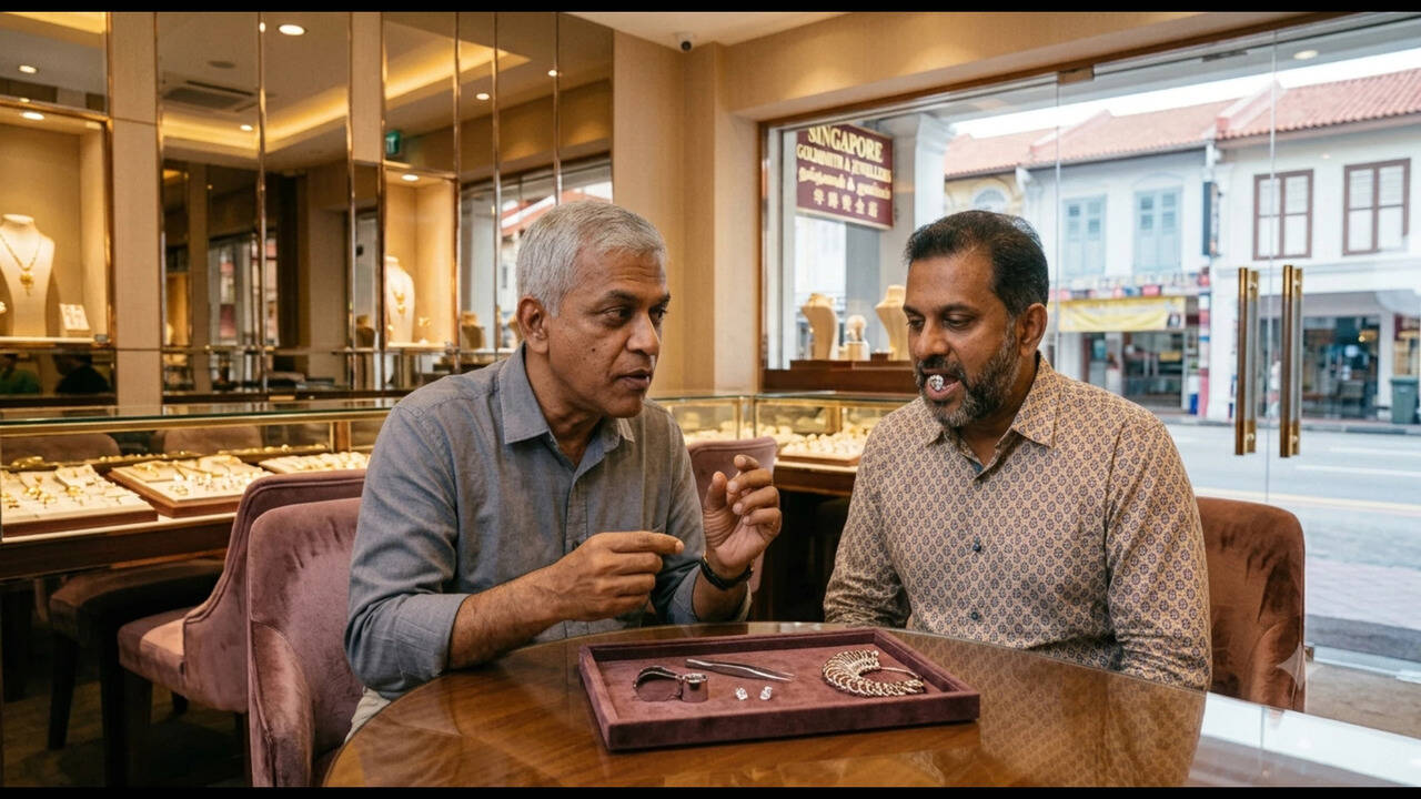 Fake gem in mouth: Two Indian tourists' pre-planned heist of $200K diamond in Singapore's Chinatown caught on camera