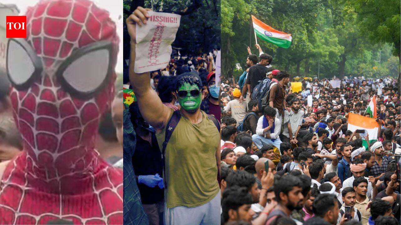 Spider-Man, Hulk join students at Jantar Mantar as pop culture reaches CJP-led protest