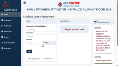 KS DAT 2026 round 1 seat allotment result out at lbsapplications.kerala.gov.in; direct link here