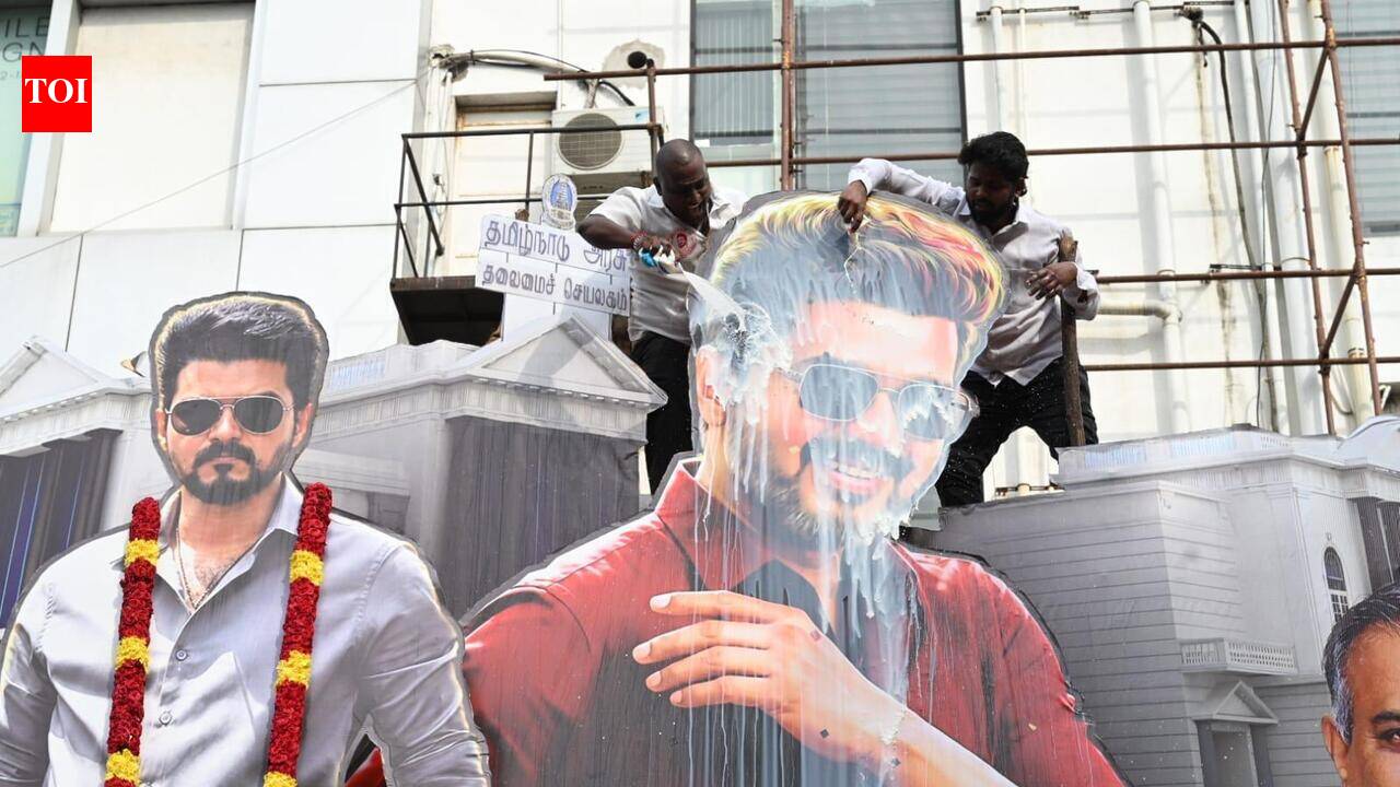 TVK ministers queue up for Jana Nayagan FDFS