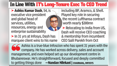 Infosys picks 31-year veteran Ashiss Dash as next CEO